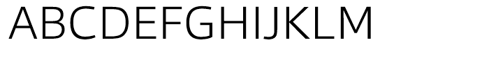 Qubo Extra Light Font UPPERCASE