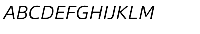 Qubo Light Italic Font UPPERCASE