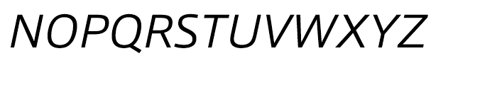 Qubo Light Italic Font UPPERCASE