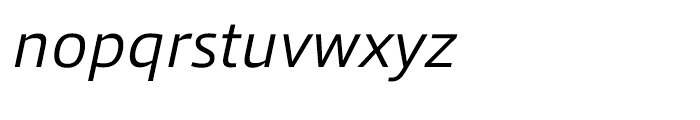 Qubo Light Italic Font LOWERCASE