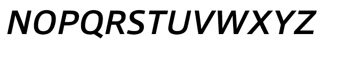 Qubo Medium Italic Font UPPERCASE
