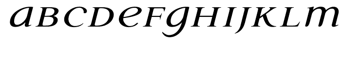 Questal Bold Italic Font LOWERCASE