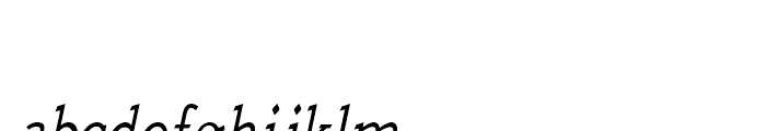 Quick Type Condensed Italic Font LOWERCASE