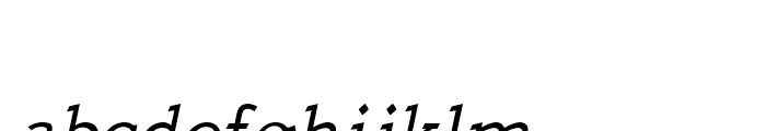 Quick Type Plain Italic Font LOWERCASE