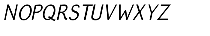 Quick Type Sans Italic Font UPPERCASE