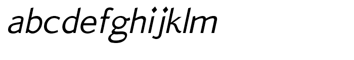 Quick Type Sans Italic Font LOWERCASE