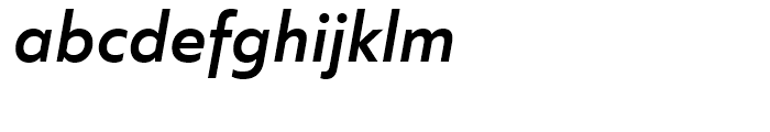 Quiet Sans SemiBold Italic Font LOWERCASE