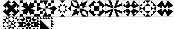 Quilt Patterns Two Font UPPERCASE