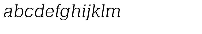 Quint Light Italic Font LOWERCASE