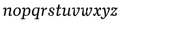 Quiosco Italic Font LOWERCASE