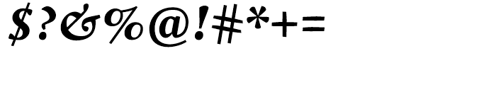 Quiosco Semibold Italic Font OTHER CHARS