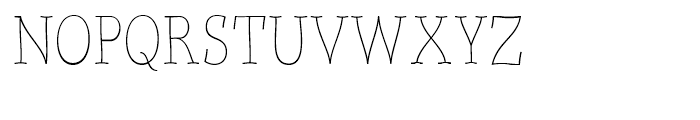Quirky Thin Font UPPERCASE