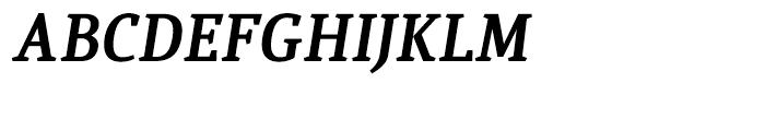 Quiroga Serif Pro Bold Italic Font UPPERCASE