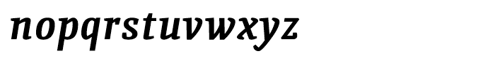 Quiroga Serif Pro Bold Italic Font LOWERCASE
