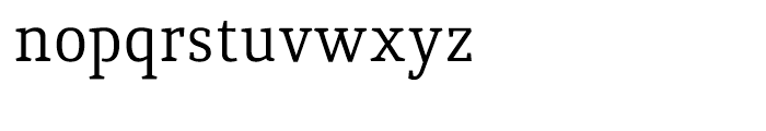 Quiroga Serif Pro Regular Font LOWERCASE