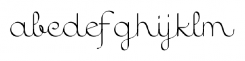 Quaderno Calligraphic Calligraphic Font LOWERCASE