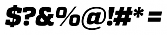 Quadon ExtraBold Italic Font OTHER CHARS