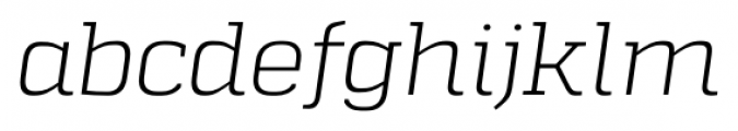 Quadon Light Italic Font LOWERCASE