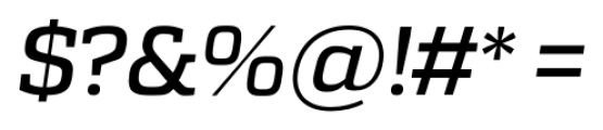Quadon Medium Italic Font OTHER CHARS