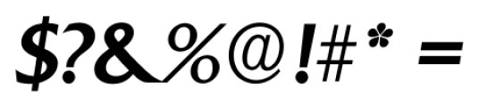 Quadrat Serial Italic Font OTHER CHARS