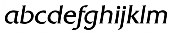 Quadrat Serial Light Italic Font LOWERCASE