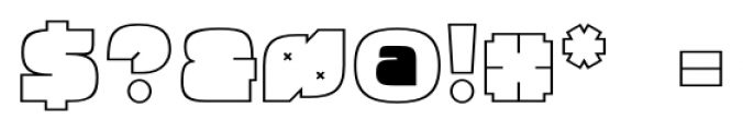 Quadratish Serif Thin Font OTHER CHARS