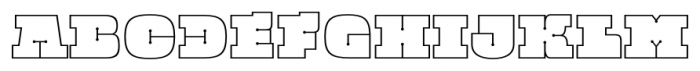 Quadratish Serif Thin Font LOWERCASE