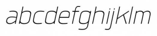 Quan Rounded ExtraLight Italic Font LOWERCASE