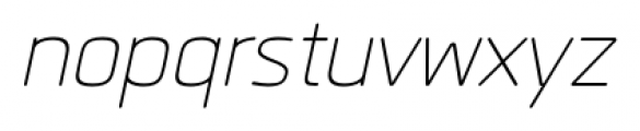 Quan Rounded ExtraLight Italic Font LOWERCASE