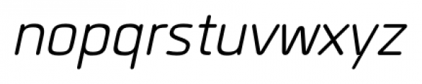 Quan Rounded SemiLight Italic Font LOWERCASE