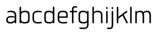 Quan Rounded SemiLight Font LOWERCASE