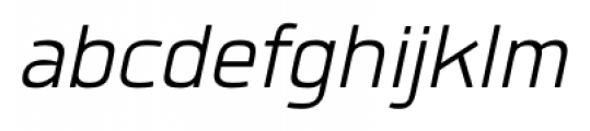 Quan SemiLight Italic Font LOWERCASE