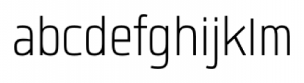 Quan Slim Light Font LOWERCASE