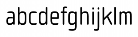 Quan Slim R SemiLight Font LOWERCASE