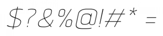 Quan Thin Italic Font OTHER CHARS