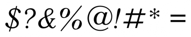 Quant Antiqua Italic Font OTHER CHARS