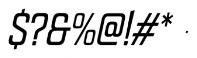 Quarca Cond Regular Italic Font OTHER CHARS