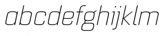 Quarca Ext Light Italic Font LOWERCASE