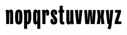 Quartal Condensed Bold Font LOWERCASE