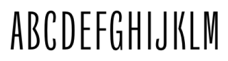 Quartal Condensed Light Font UPPERCASE