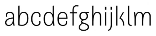 Quartal Ext Light Font LOWERCASE