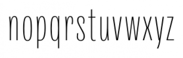 Quartal Super Condensed Light Font LOWERCASE