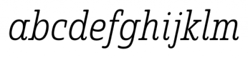 Quatie Cond Light Italic Font LOWERCASE