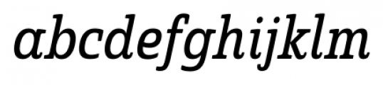 Quatie Cond Medium Italic Font LOWERCASE