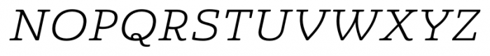 Quatie Ext Book Italic Font UPPERCASE