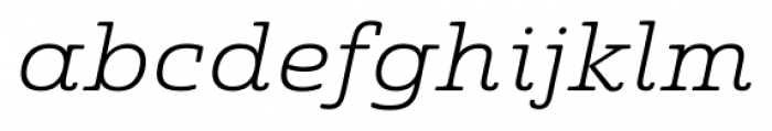 Quatie Ext Light Italic Font LOWERCASE