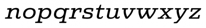 Quatie Ext Medium Italic Font LOWERCASE
