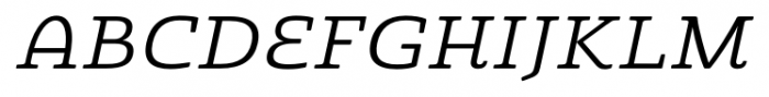 Quatie Ext Regular Italic Font UPPERCASE
