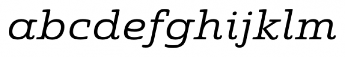 Quatie Ext Regular Italic Font LOWERCASE