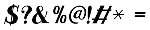 Quatrain Italic Font OTHER CHARS